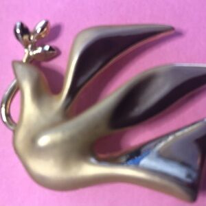PEACE Dove vintage Louis Giusti Pin Brooch 1996